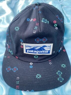 Patagonia board shorts label funfarer hat Cap with Multicolor print